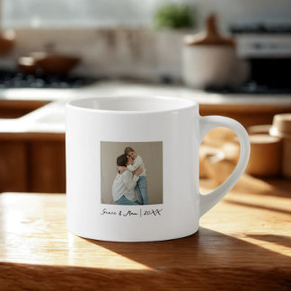 Taza De Espresso Minimal Photo Template Mother's Day Mug