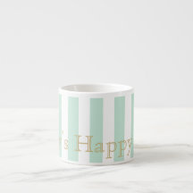 Mint Green Strike Espresso Mug