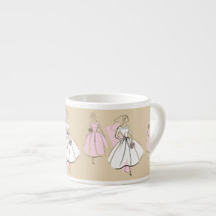 Taza De Espresso Moda Novia Neutral Bridesmaid mug espresso