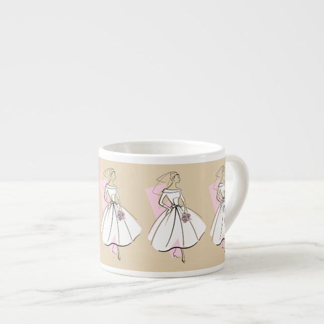 Taza De Espresso Moda Novia Neutral mug espresso (Derecha)