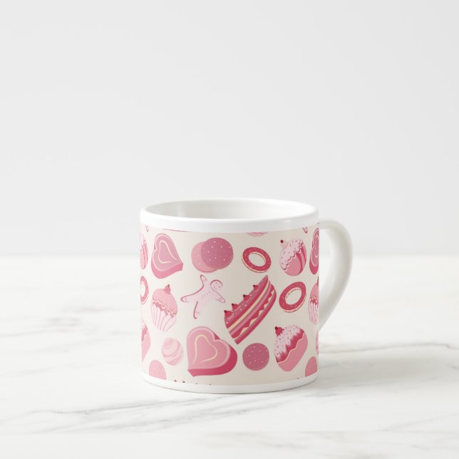 Taza De Espresso Modelo 2 del chocolate y de los pasteles (Derecha)