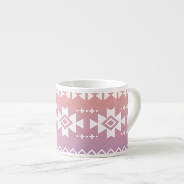 Taza De Espresso Modelo azteca tribal del ombre (Derecha)
