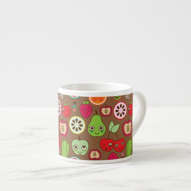 Taza De Espresso Modelo de la cocina de la fruta (Derecha)