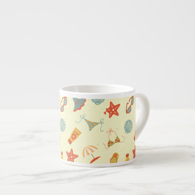 Taza De Espresso Modelo de la playa del verano (Derecha)