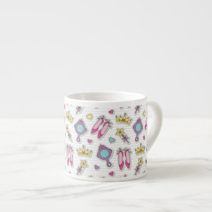 Taza De Espresso modelo de la princesa de la mariposa