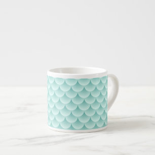 Taza De Espresso Modelo de las escalas de pescados