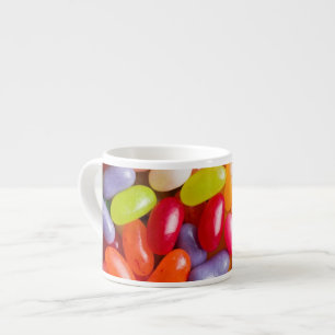 Taza De Espresso Modelo de las habas de jalea