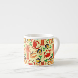Taza De Espresso Modelo de los mariscos