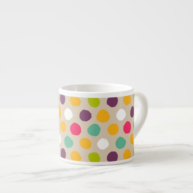 Taza De Espresso Modelo de lunar a mano (Derecha)
