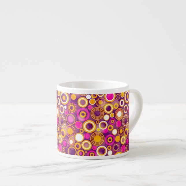Taza De Espresso Modelo de lunar violeta (Derecha)