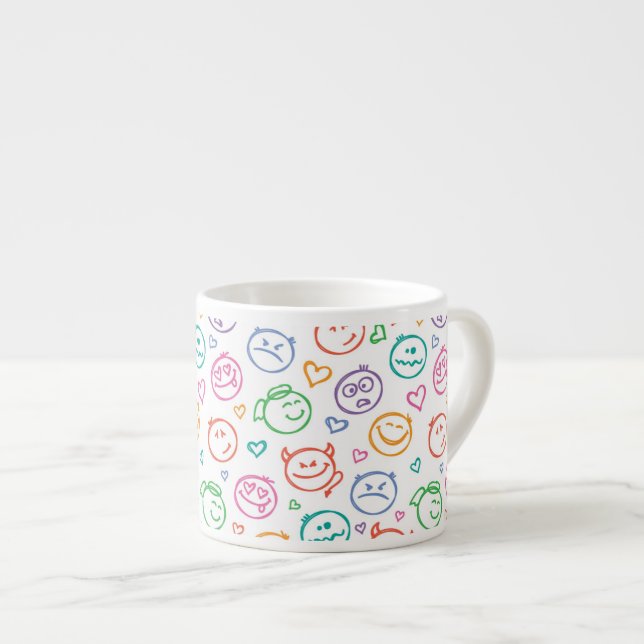 Taza De Espresso modelo de sonrisas (Derecha)