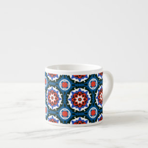 Taza De Espresso Modelo de Suzani con el ornamento intrépido