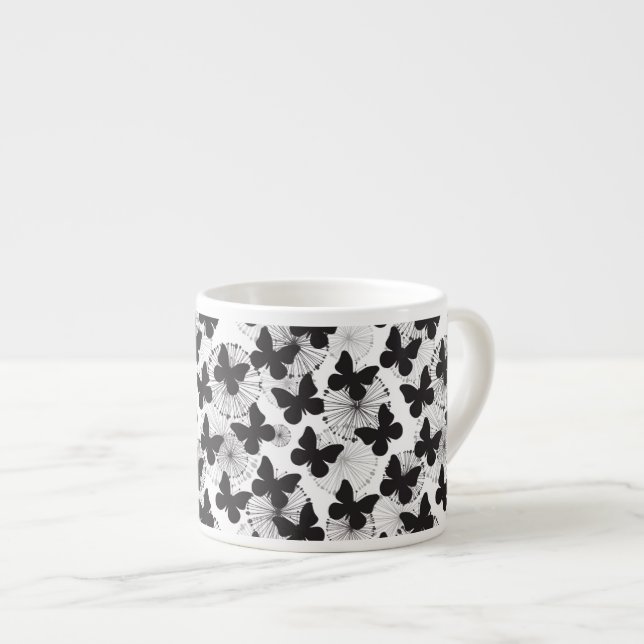 Taza De Espresso modelo de una mariposa (Derecha)