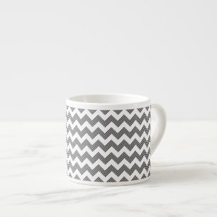 Taza De Espresso Modelo de zigzag geométrico 2