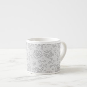 Taza De Espresso Modelo del cordón, vintage 1 de la flor