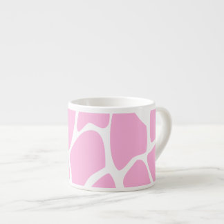 Taza De Espresso Modelo del estampado de girafa en rosa del