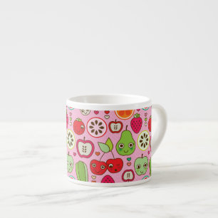 Taza De Espresso modelo del ilustracion de la cocina de la fruta