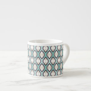 Taza De Espresso Modelo del marroquí de la turquesa