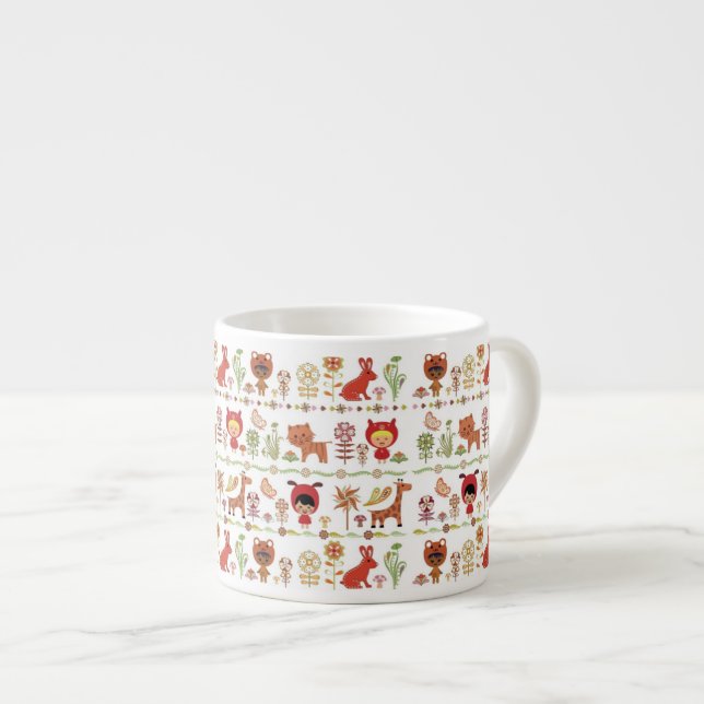 Taza De Espresso Modelo del niño y de los animales (Derecha)