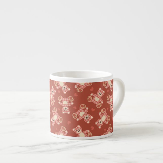 Taza De Espresso modelo del remiendo del oso (Derecha)