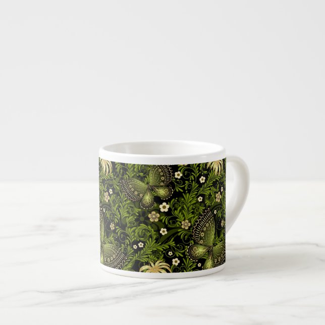 Taza De Espresso Modelo del Verde-oro de la primavera (Derecha)