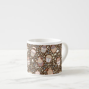 Taza De Espresso Modelo dulce hecho de magdalenas sabrosas