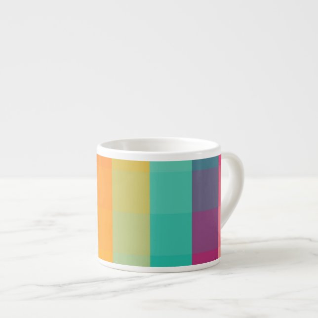 Taza De Espresso Modelo geométrico abstracto (Derecha)