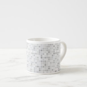 Taza De Espresso Modelo gris de las tejas