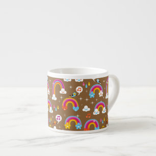 Taza De Espresso modelo lindo de los arco iris
