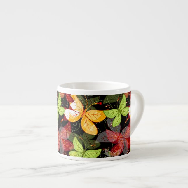 Taza De Espresso Modelo oscuro del otoño (Derecha)
