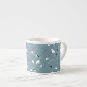 Taza De Espresso modelo que exhibe un polar lindo