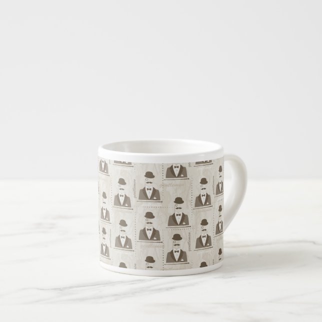 Taza De Espresso Modelo retro para el hombre (Derecha)