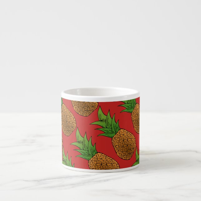 Taza De Espresso modelo Thunder_Cove de la piña (Frente)