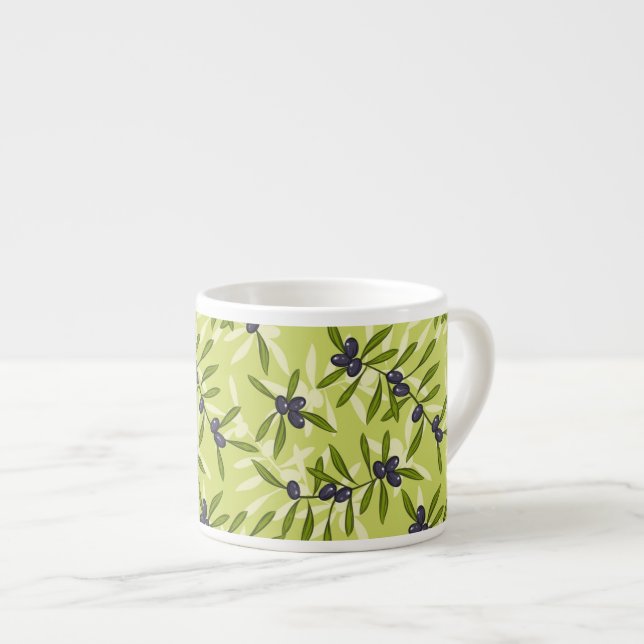 Taza De Espresso Modelo verde oliva (Derecha)