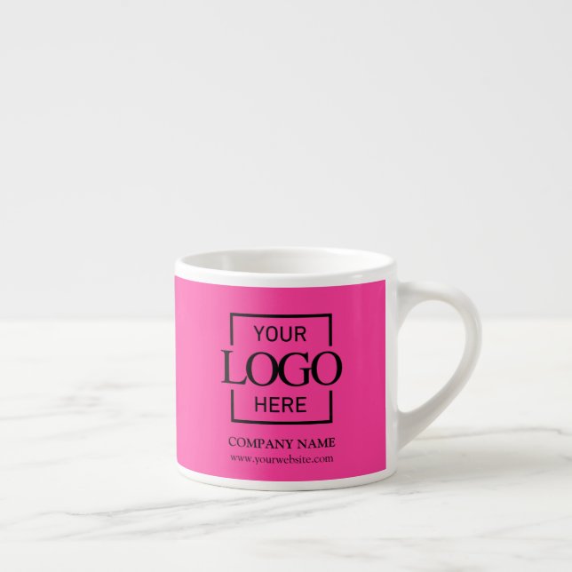 Taza De Espresso Modern Simple Personalized Company Branding Logo (Derecha)