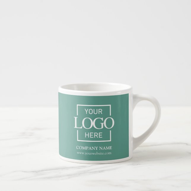 Taza De Espresso Modern Simple Personalized Company Branding Logo (Derecha)