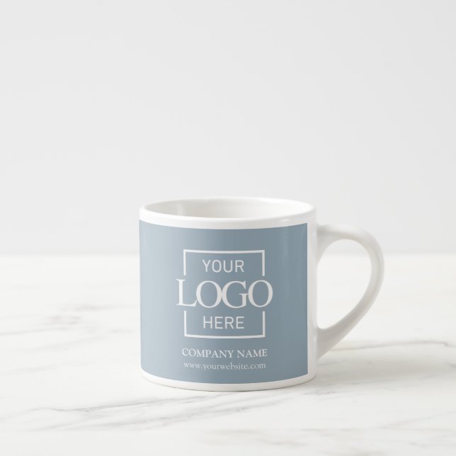 Taza De Espresso Modern Simple Personalized Company Branding Logo (Derecha)