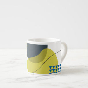 Taza De Espresso Moderno, memphis, fresco, único, moderno ilustraci