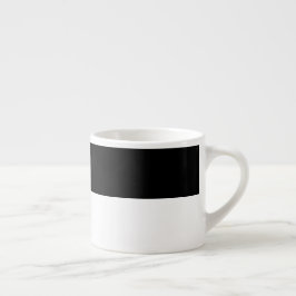 Taza De Espresso Moderno y moderno minimalista blanco y negro