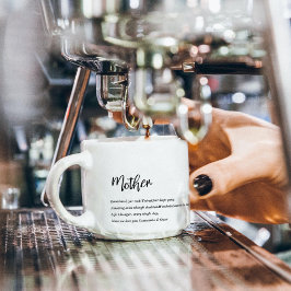 Taza De Espresso Moderno y simple mejor madre jamás mejor regalo de