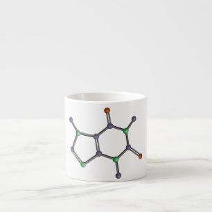 Taza De Espresso Molécula de cafeína