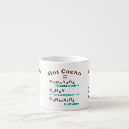 Taza De Espresso Molecular de cacao caliente