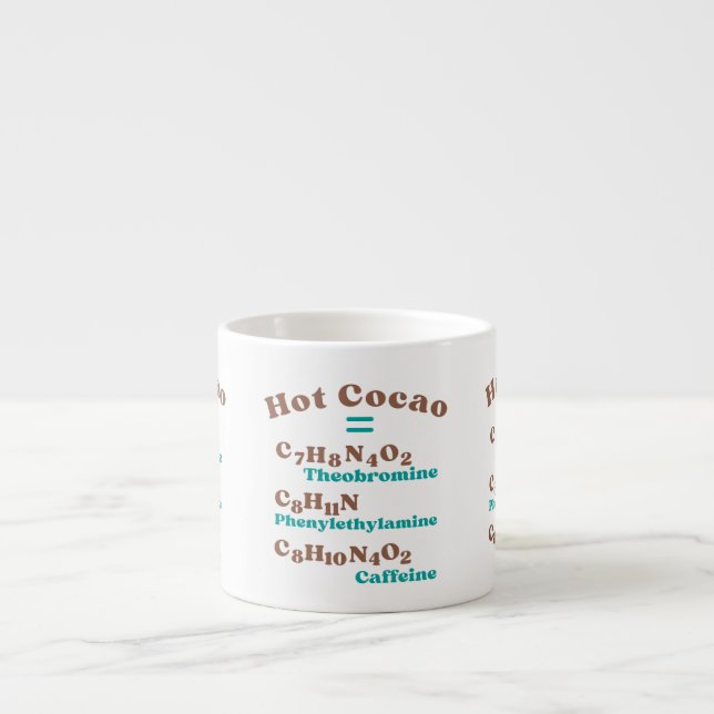 Taza De Espresso Molecular de cacao caliente (Frente)