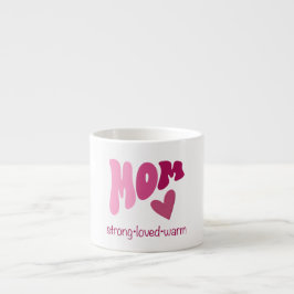 Taza De Espresso Mom espresso mug heart