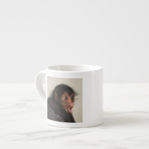 Taza De Espresso Mono araña de cara roja Ateles paniscus)