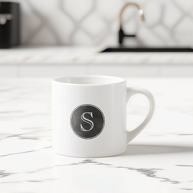 Taza De Espresso Monograma con estilo de tablero de cromatografía g (Subido por el creador)