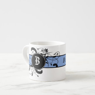 Taza De Espresso Monogramado Victoriano Flourish