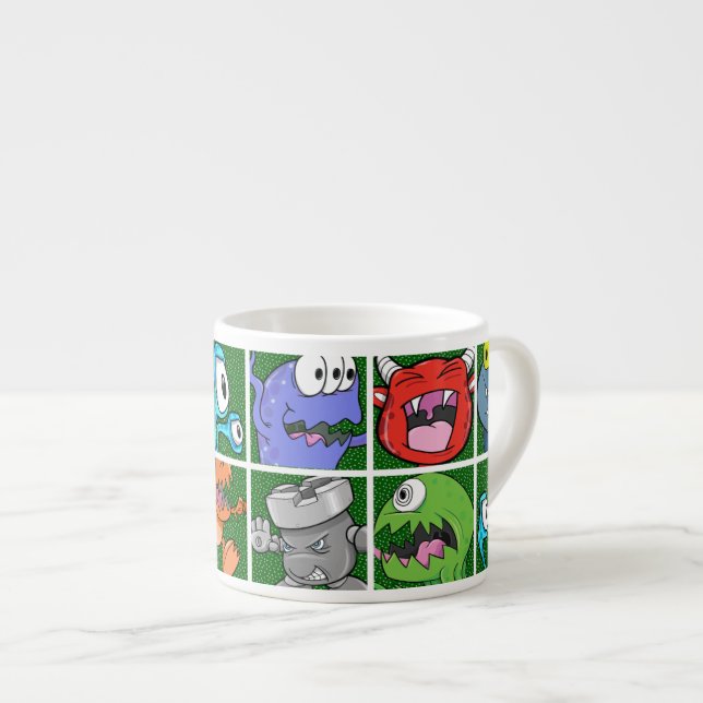 Taza De Espresso Monstruos y Kaiju (Derecha)