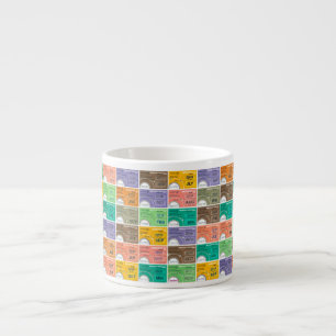 Taza De Espresso Montaje del billete de tren