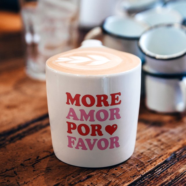 Taza De Espresso More Amor Por Favor – Cute Valentine Love (Subido por el creador)